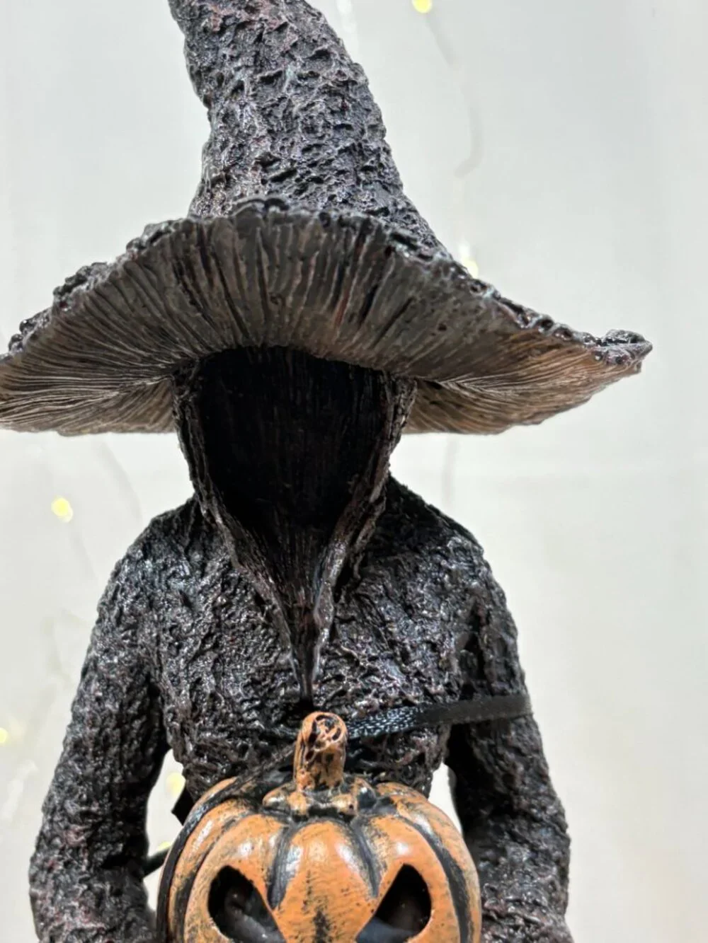 Halloween Spooky Night Faceless Witch Tree Figurine Jack O Lantern Figure New